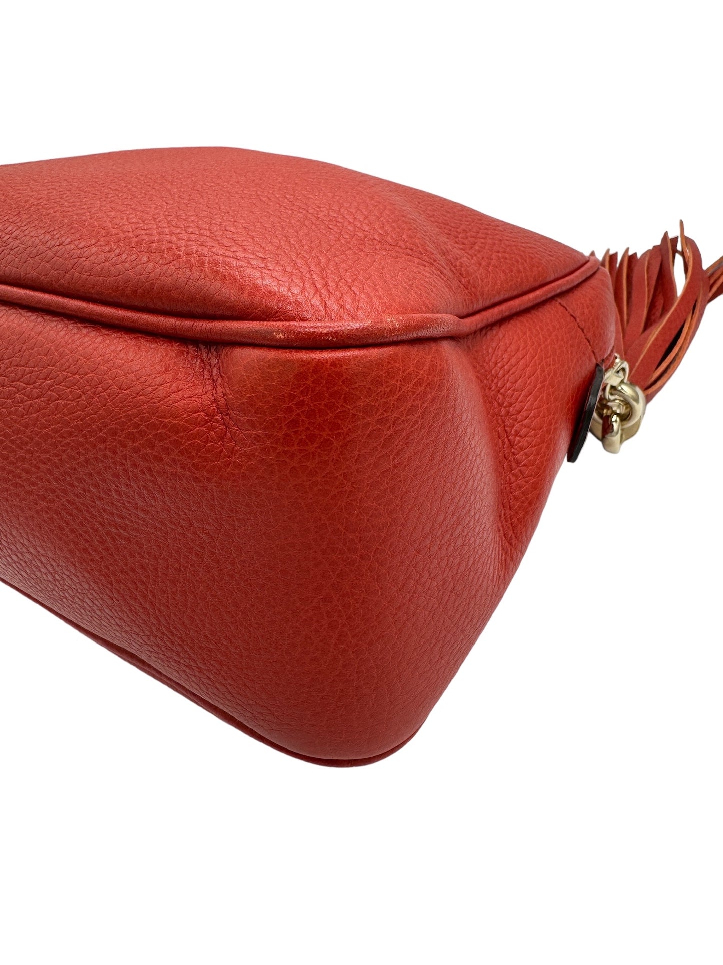 GUCCI - Soho Shoulder Bag Red Leather