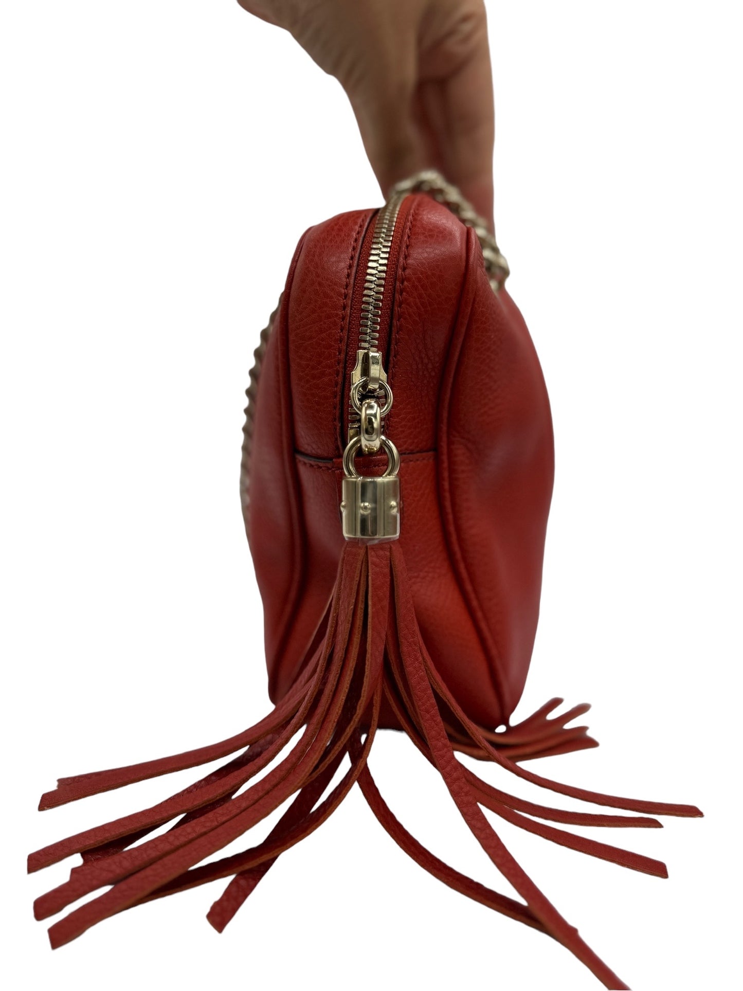 GUCCI - Soho Shoulder Bag Red Leather