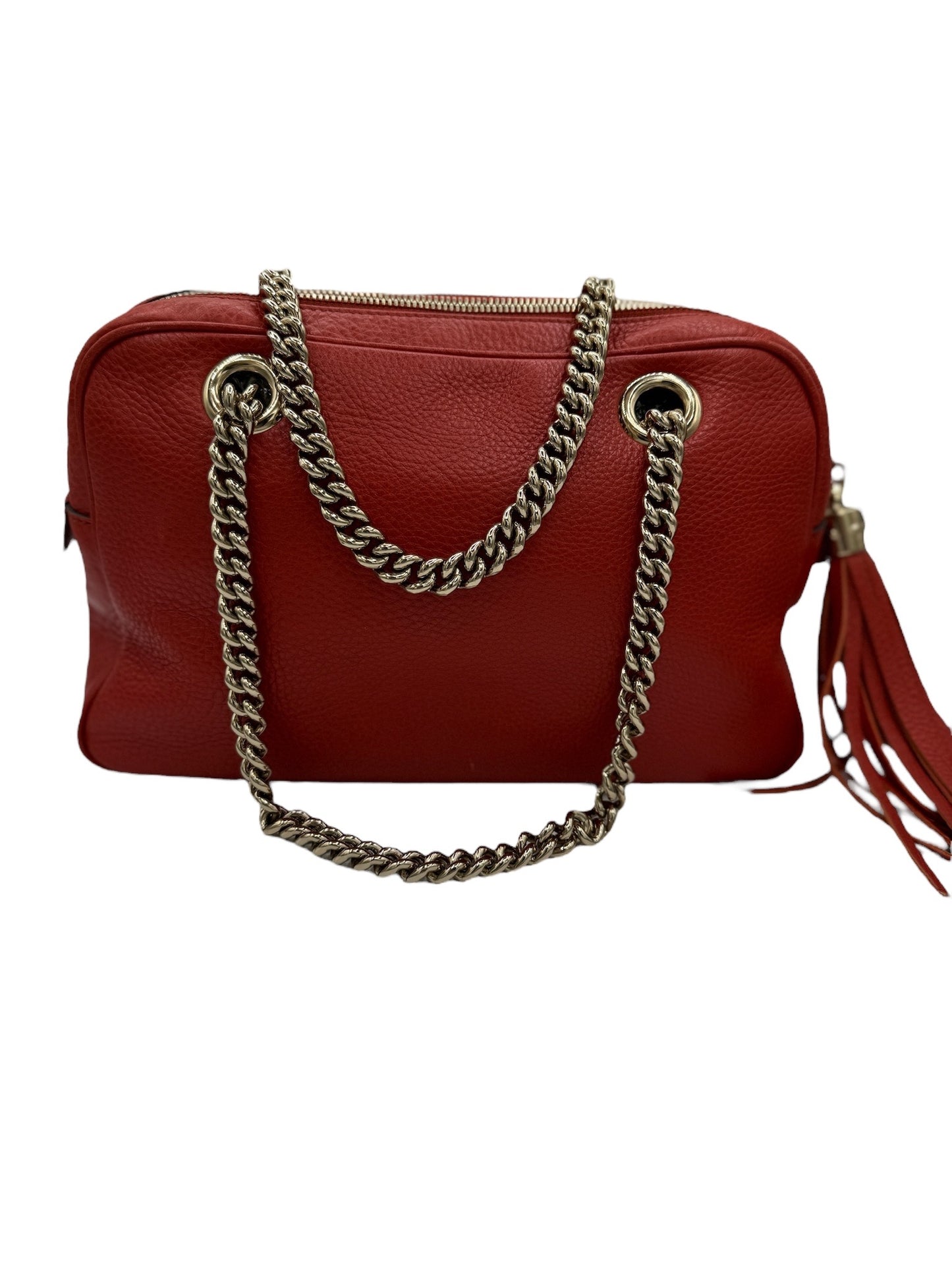 GUCCI - Soho Shoulder Bag Red Leather