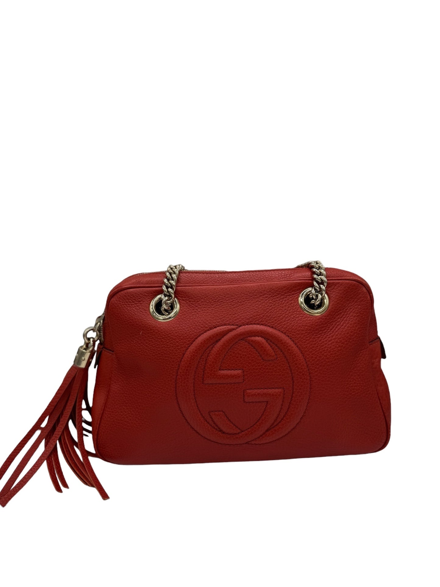 GUCCI - Soho Shoulder Bag Red Leather