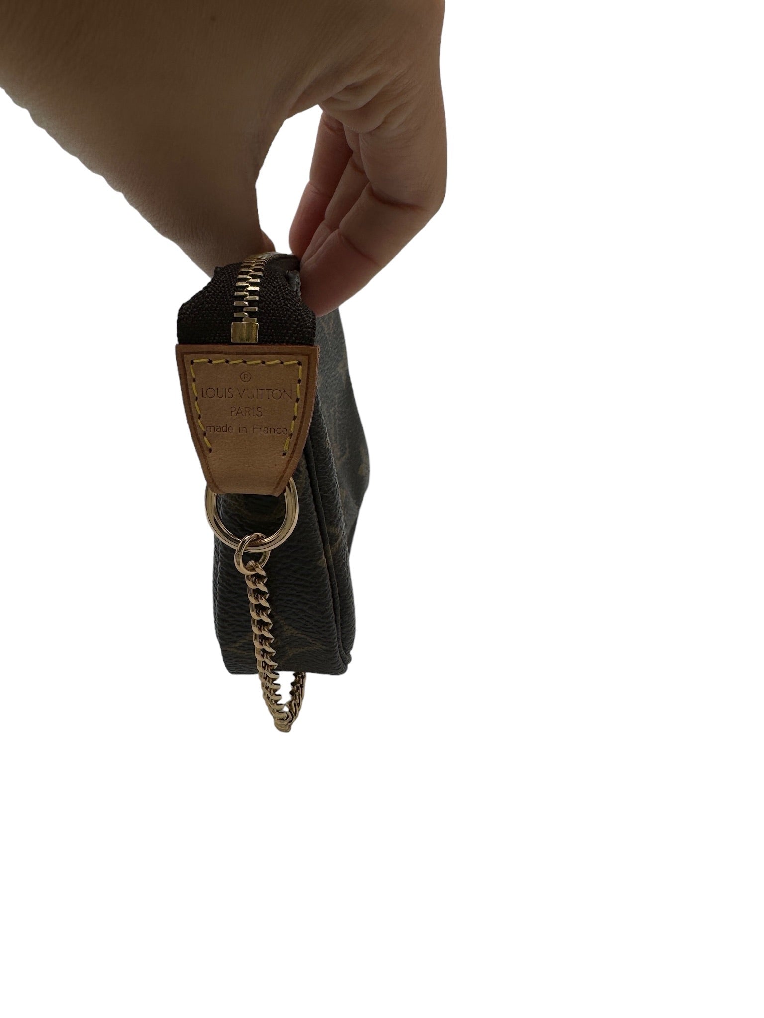 LOUIS VUITTON - Mini Pochette Brown Monogram Handbag