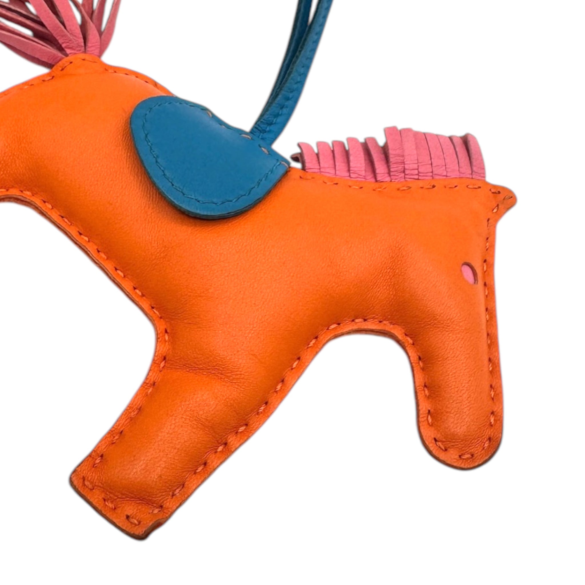 PRE-OWNED  Orange Grigri Rodeo Bag Charm
