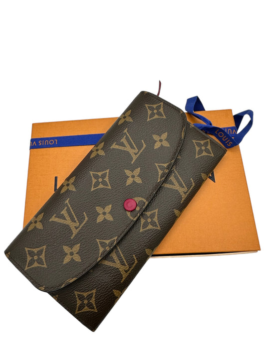 LOUIS VUITTON - Monogram Canvas Emilie Wallet Fuchsia