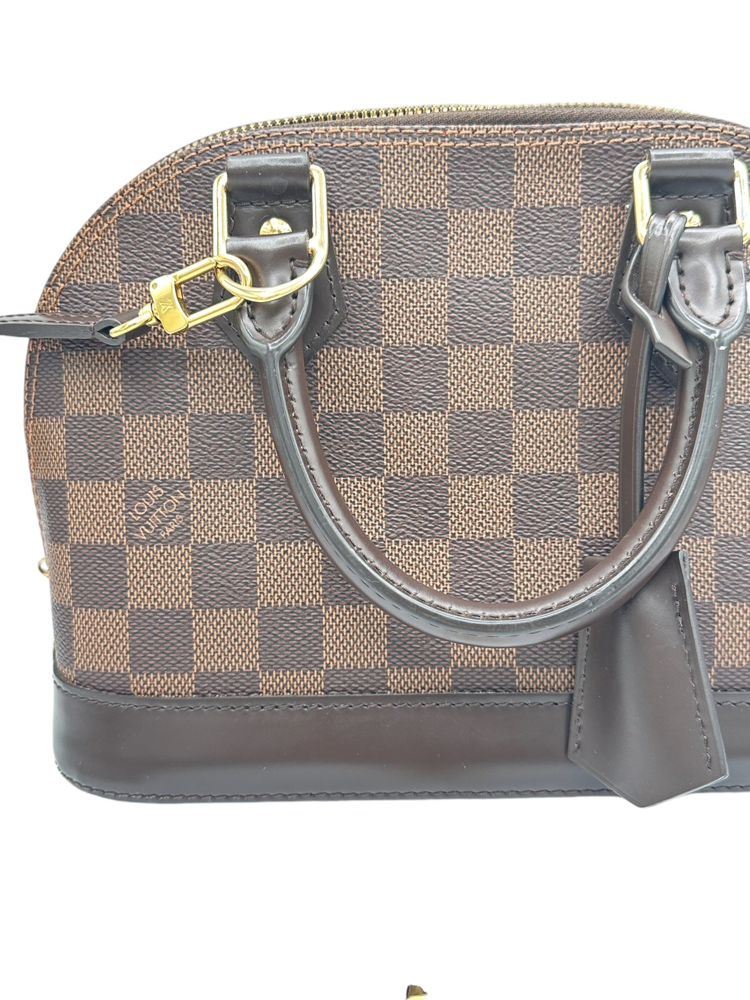 LOUIS VUITTON - Damier Ebene Canvas Alma BB Crossbody Bag
