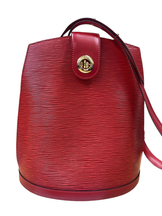 LOUIS VUITTON - Red Epi Cluny Castillan Red Crossbody Bag