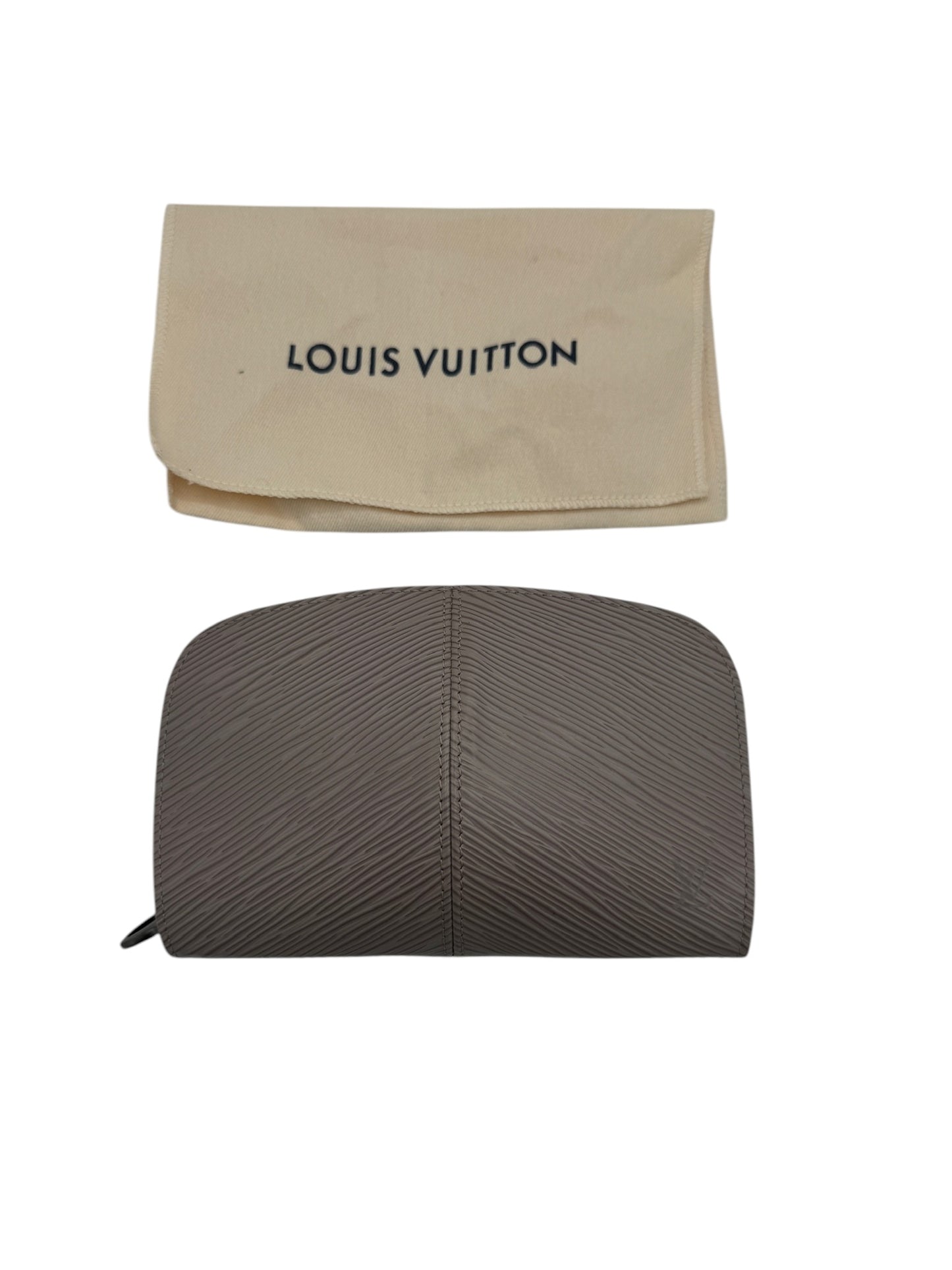 PRE-OWNED LV Grey Epi Leather Porte Monnaie Coin Purse