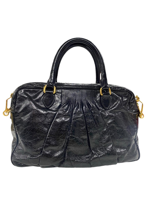 MIU MIU - Black Pleated Two-Way Shoulder Bag