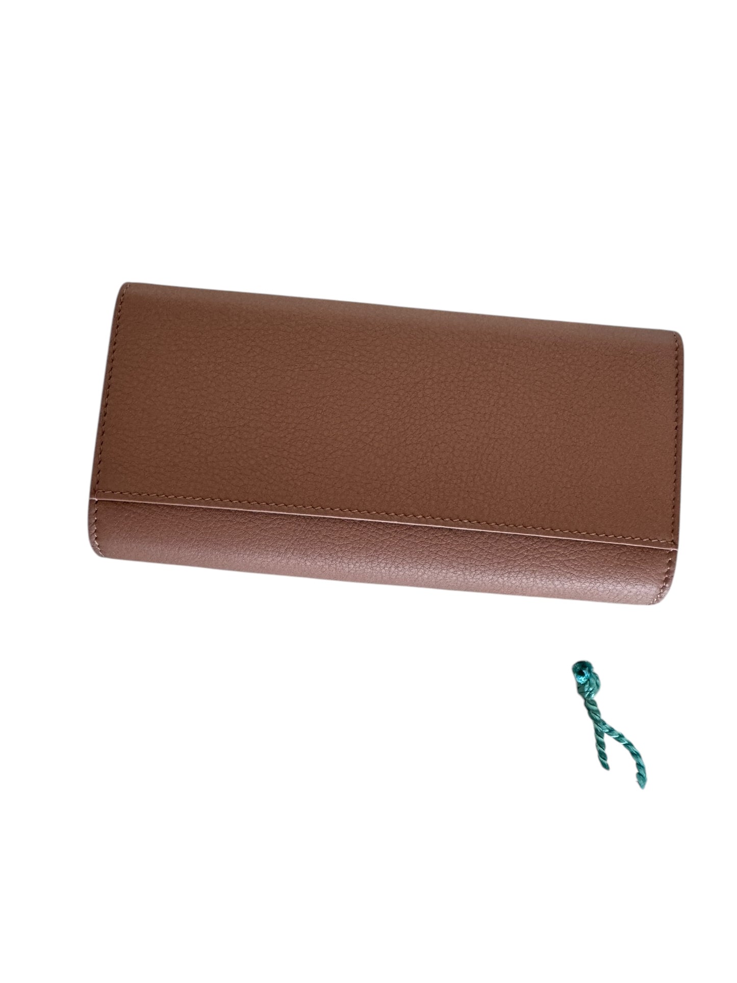 PRE-OWNED Brown Flap Continental Wallet