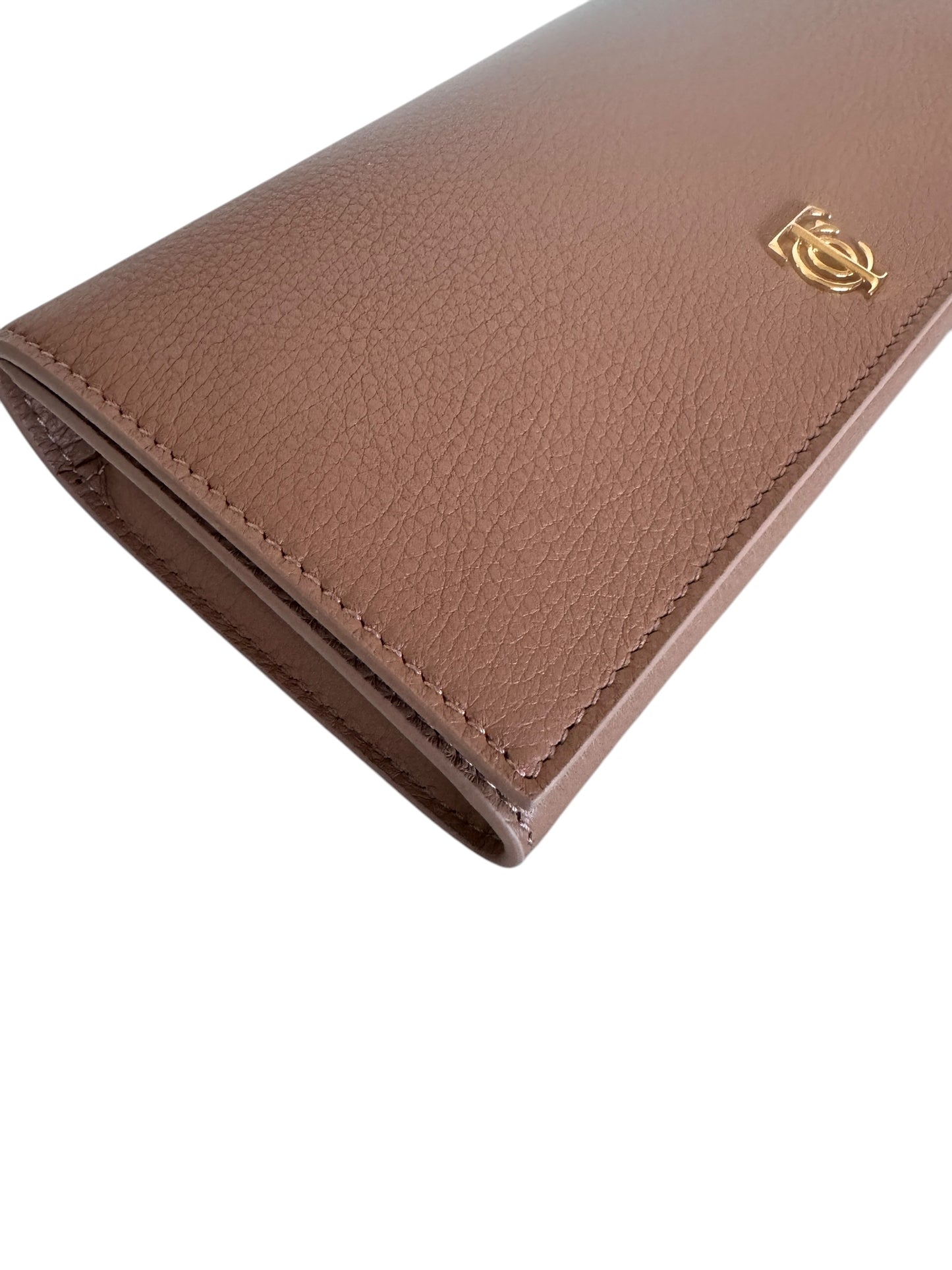 PRE-OWNED Brown Flap Continental Wallet