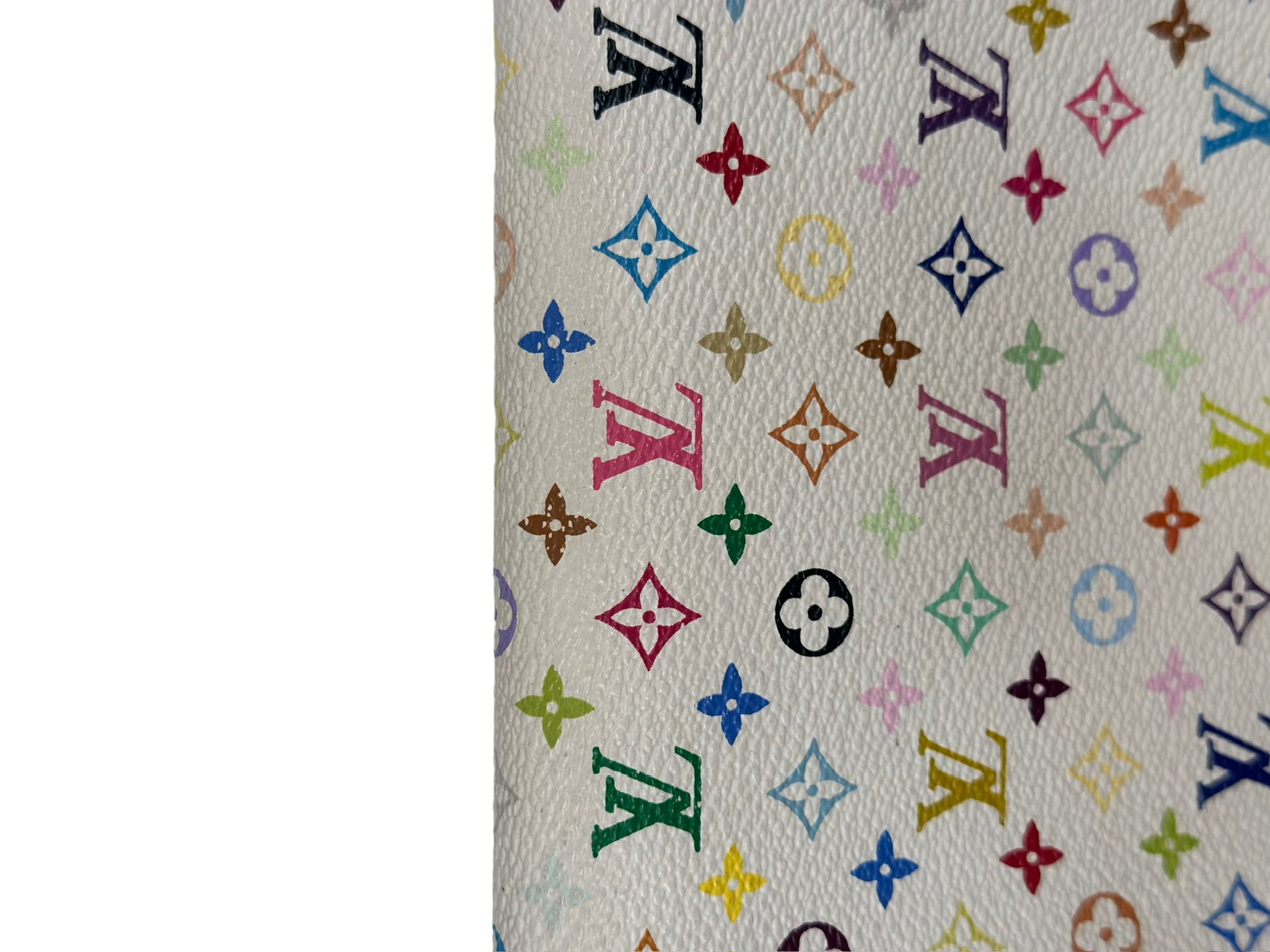 LOUIS VUITTON - Cartera de lona multicolor blanca