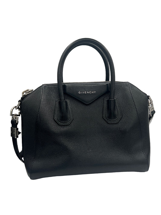GIVENCHY - Black Leather Antigona Small Bag