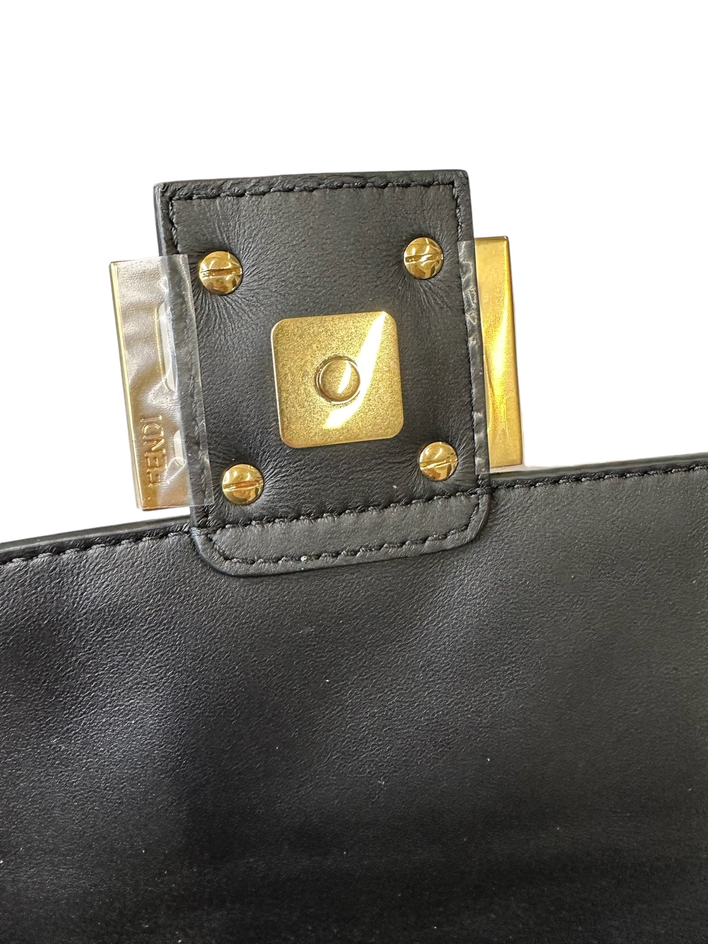 FENDI - Black Nappa Leather Bag with FF Motif