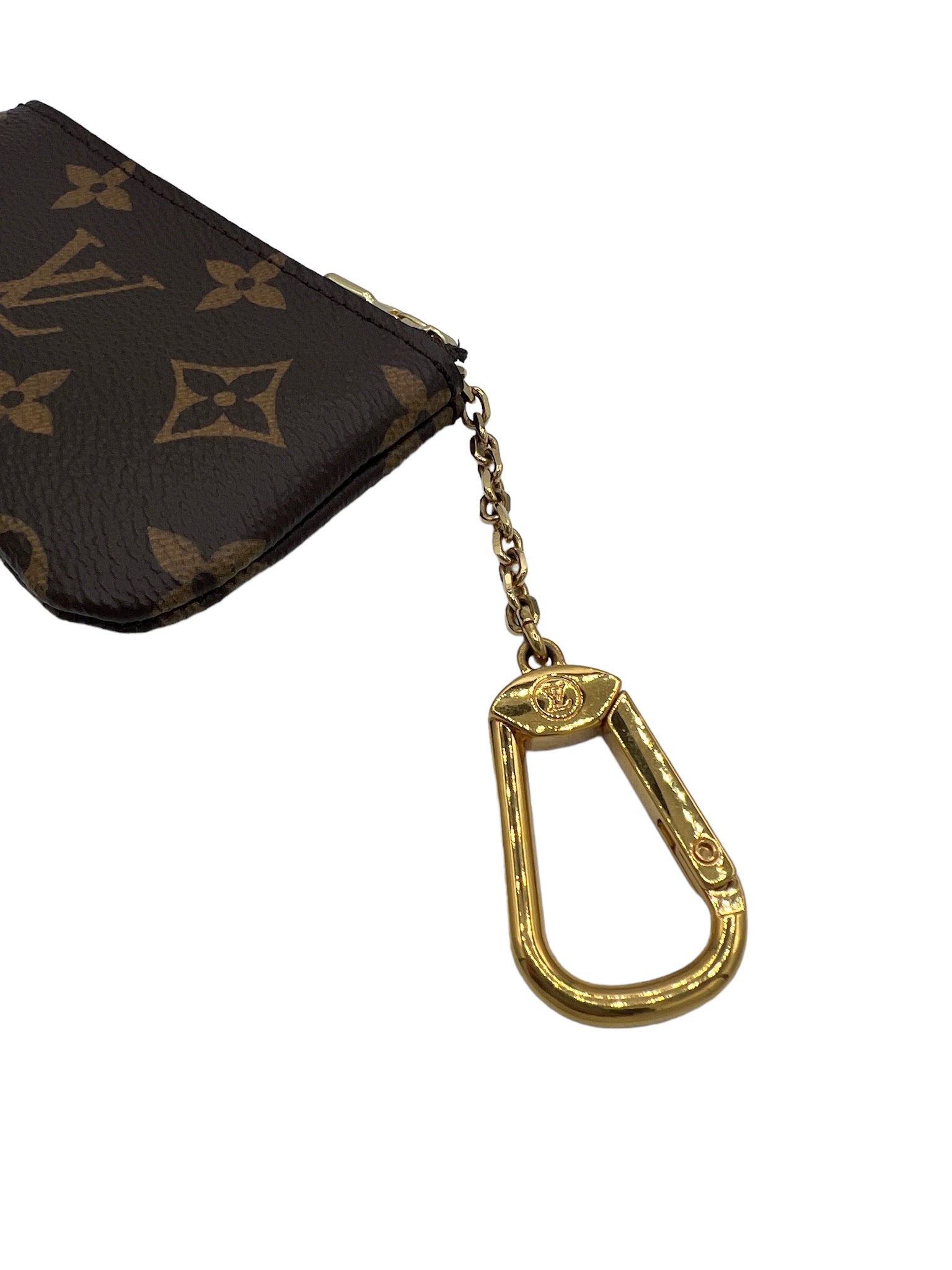 LOUIS VUITTON - Estuche para llaves de lona con monograma