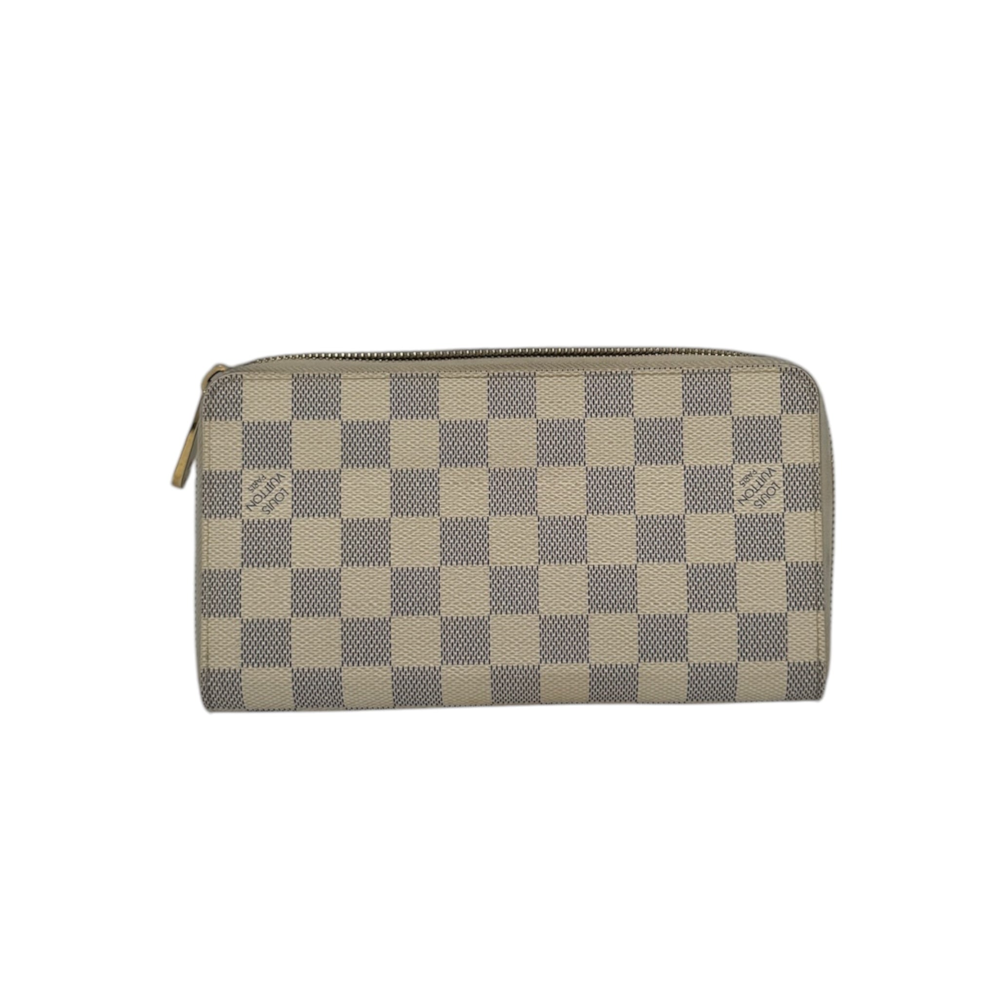 PRE-OWNED LV Damier Azur Canvas Zippy Organizer