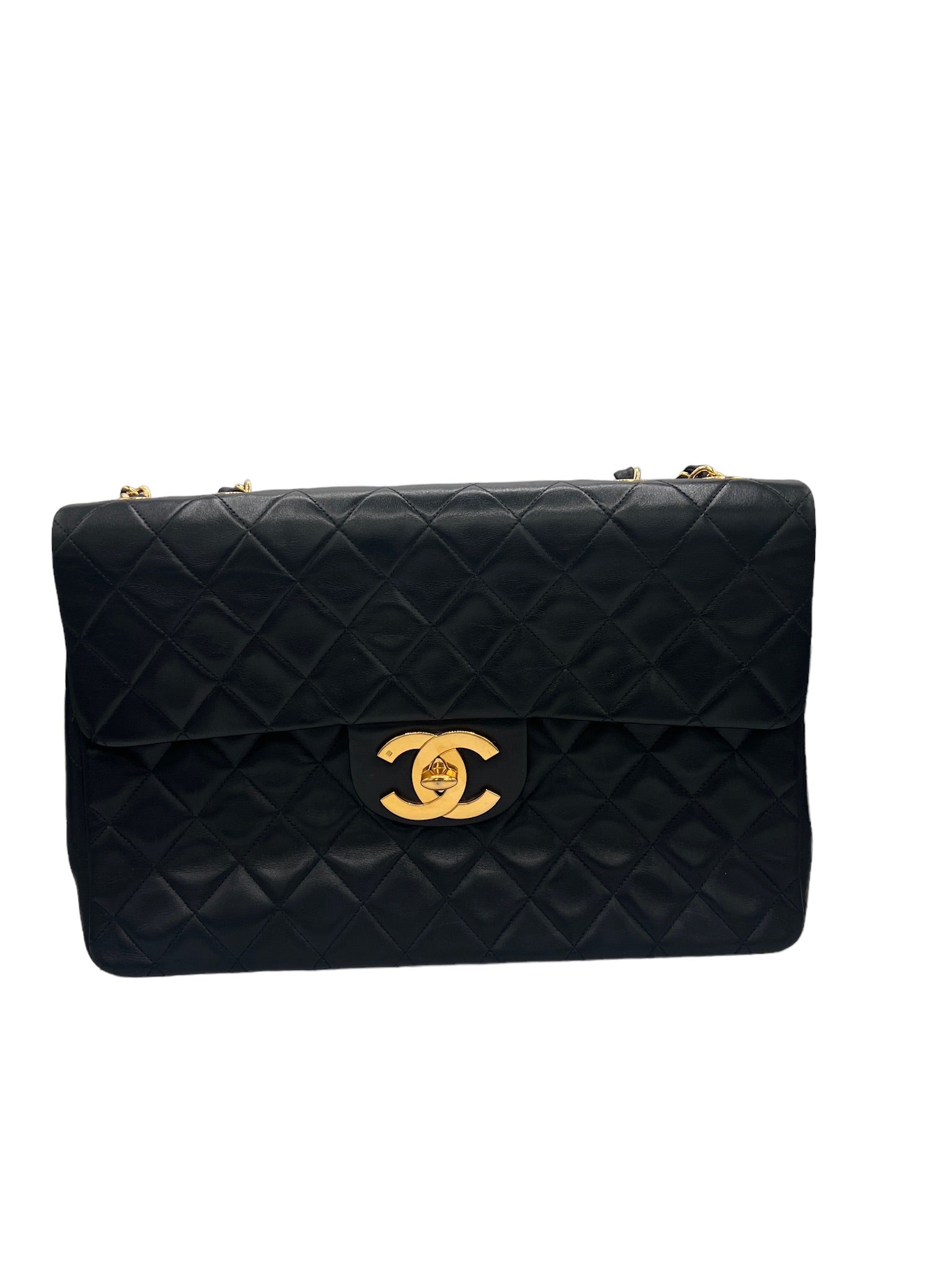 CHANEL - Bolso Maxi Jumbo XL Clásico Vintage con Solapa Simple