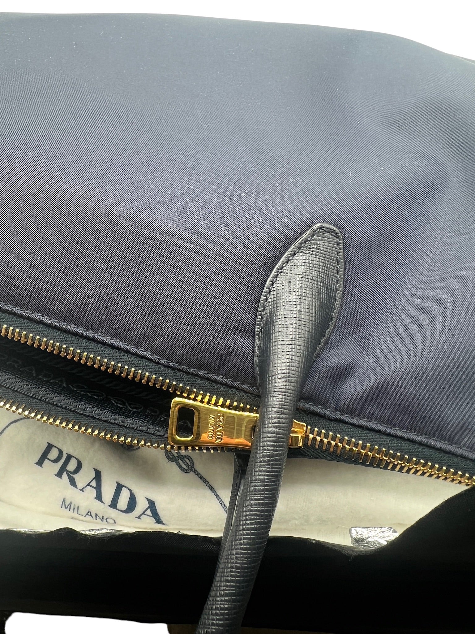 PRADA - Navy Blue Tessuto and Nylon