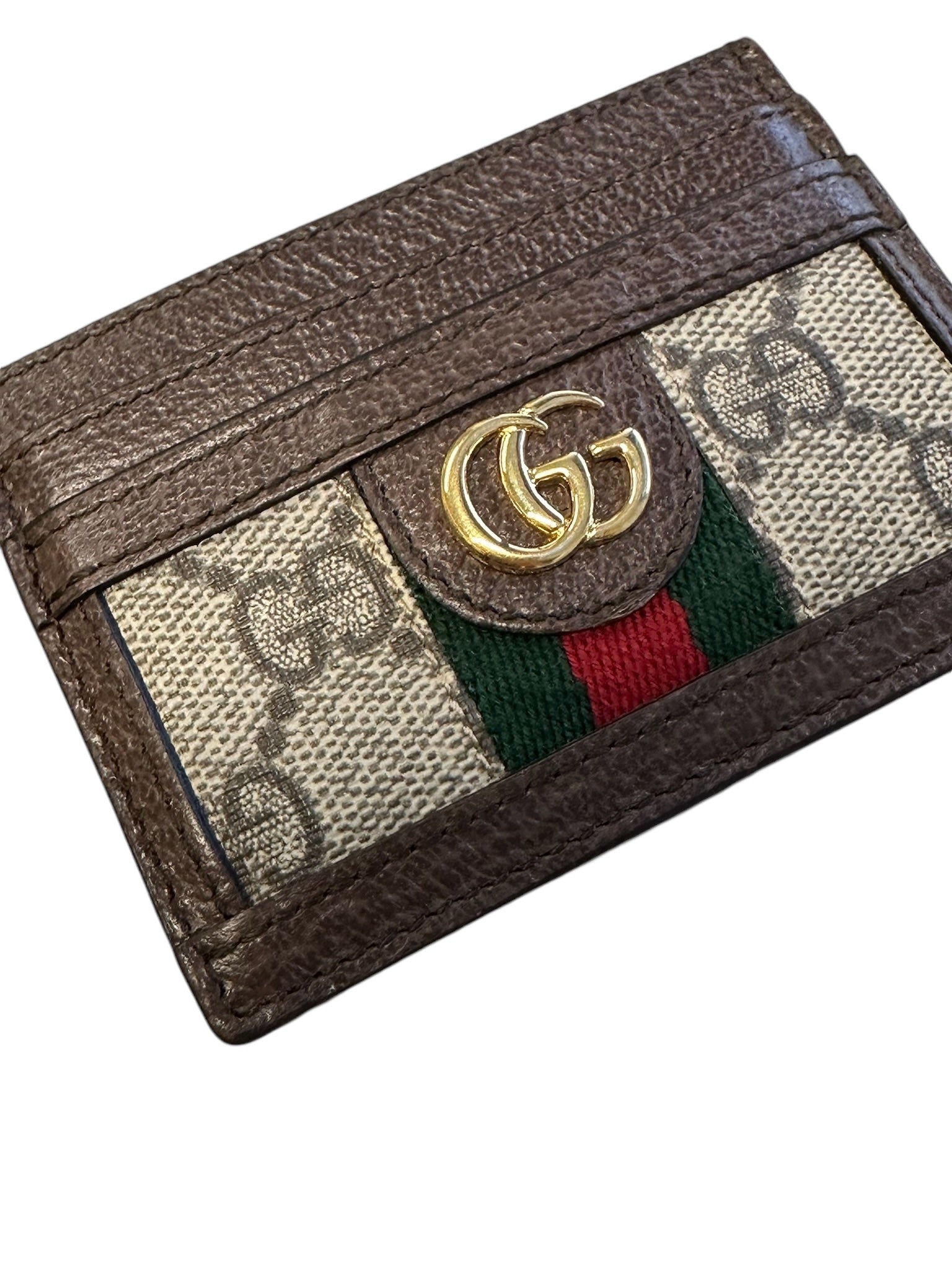 GUCCI - Tarjetero Ophidia de lona GG Supreme en color beige