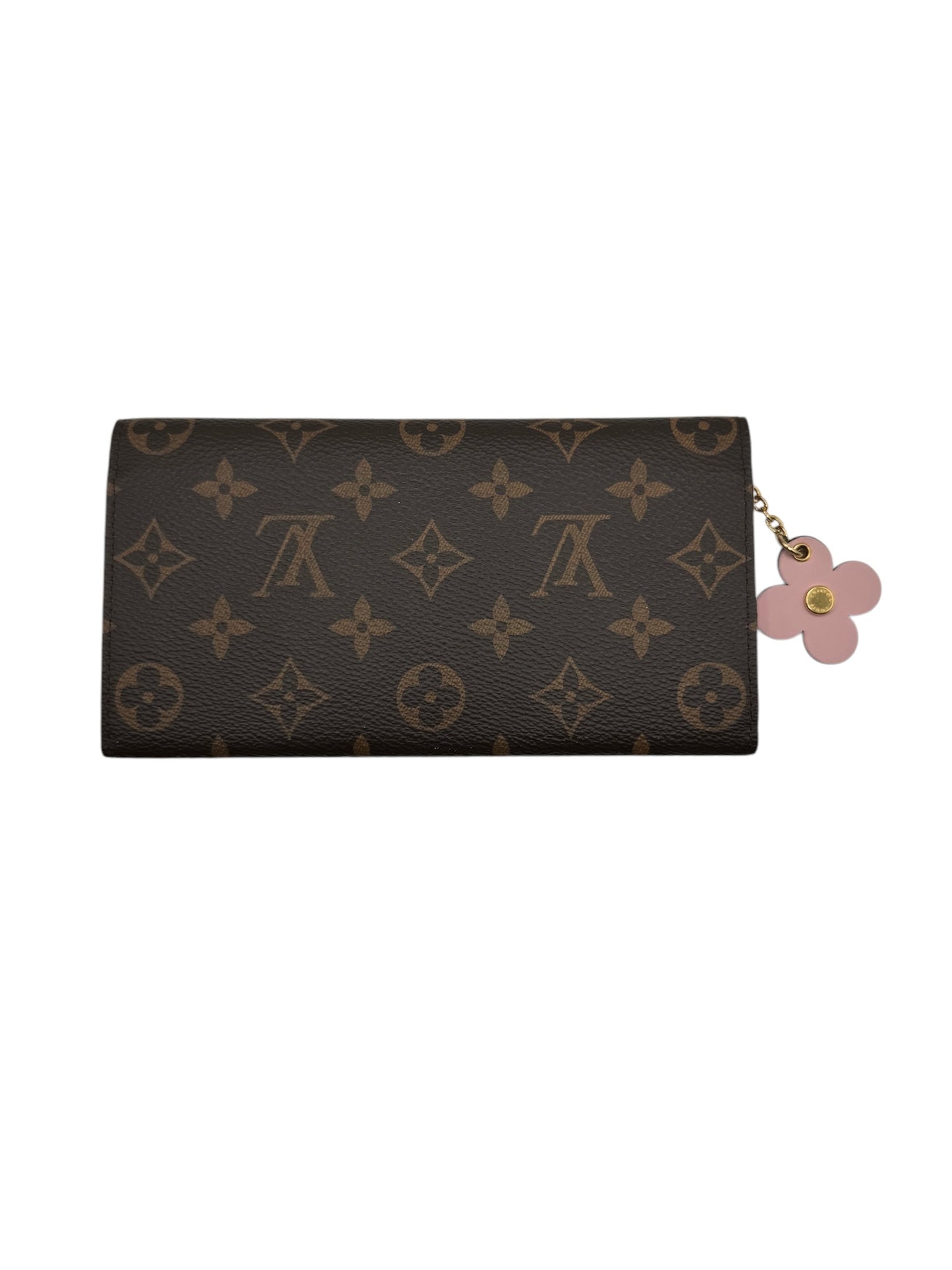 PRE-OWNED LV Pink Ballerine Emilie Flower Monogram Canvas Wallet