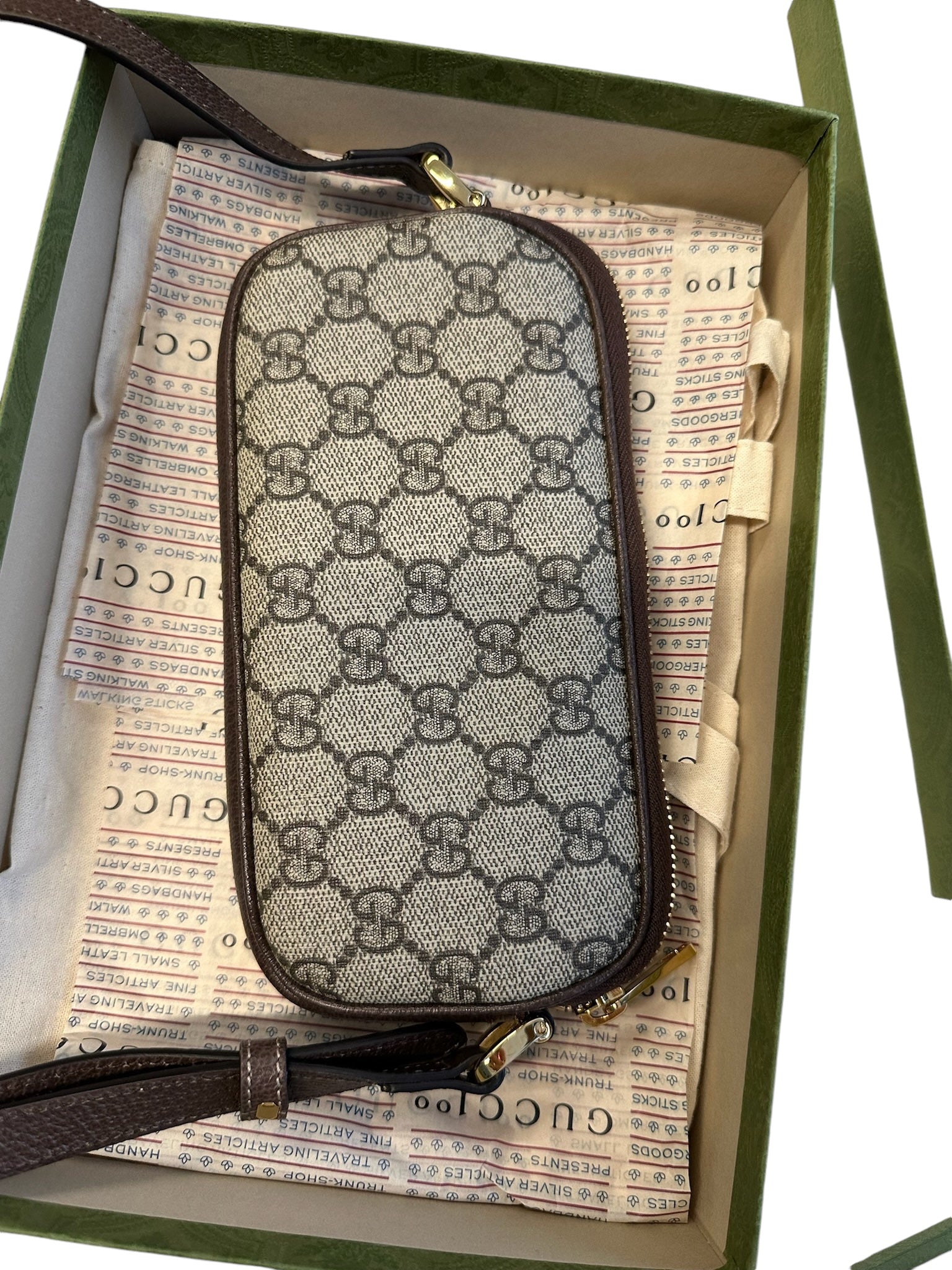 GUCCI - Bolso mini Ophidia de lona GG Supreme en color beige