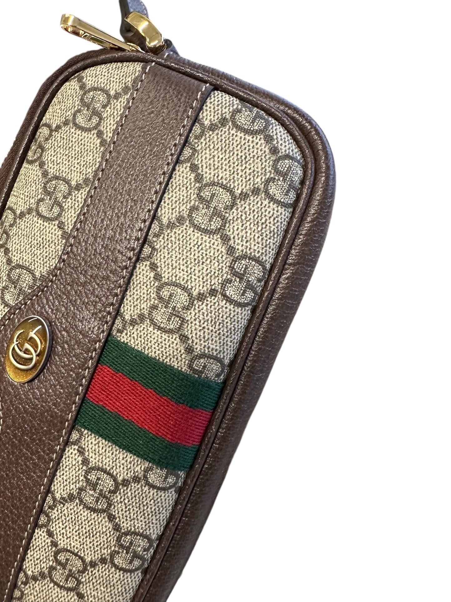 GUCCI - Beige GG Supreme Canvas Mini Ophidia Bag