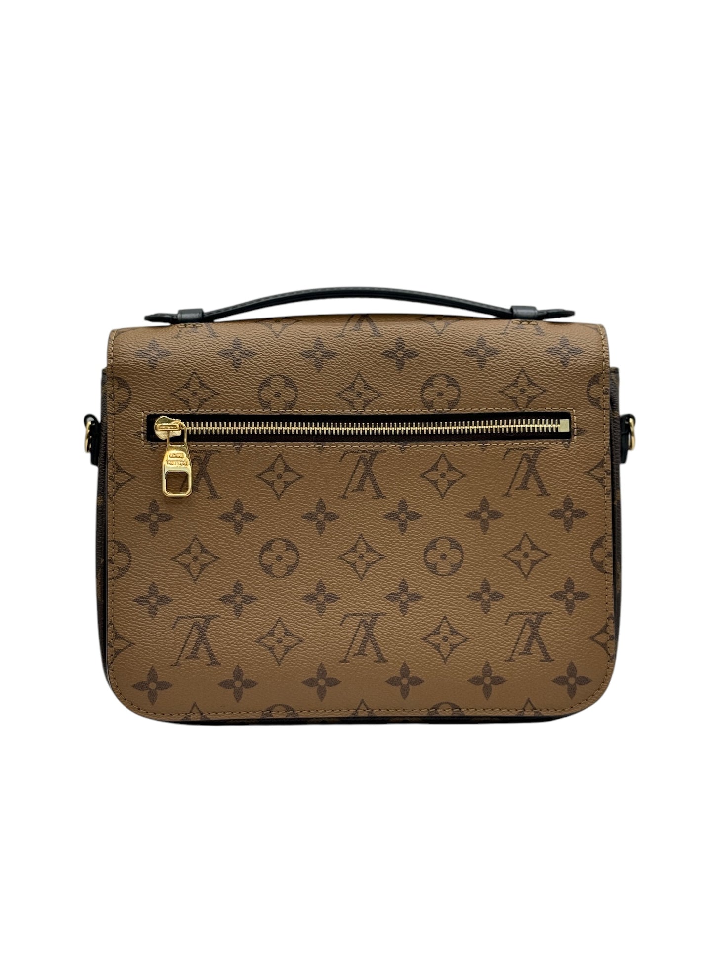 PRE-OWNED LV Pochette Metis Monogram Reverse Canvas Satchel Crossbody Bag