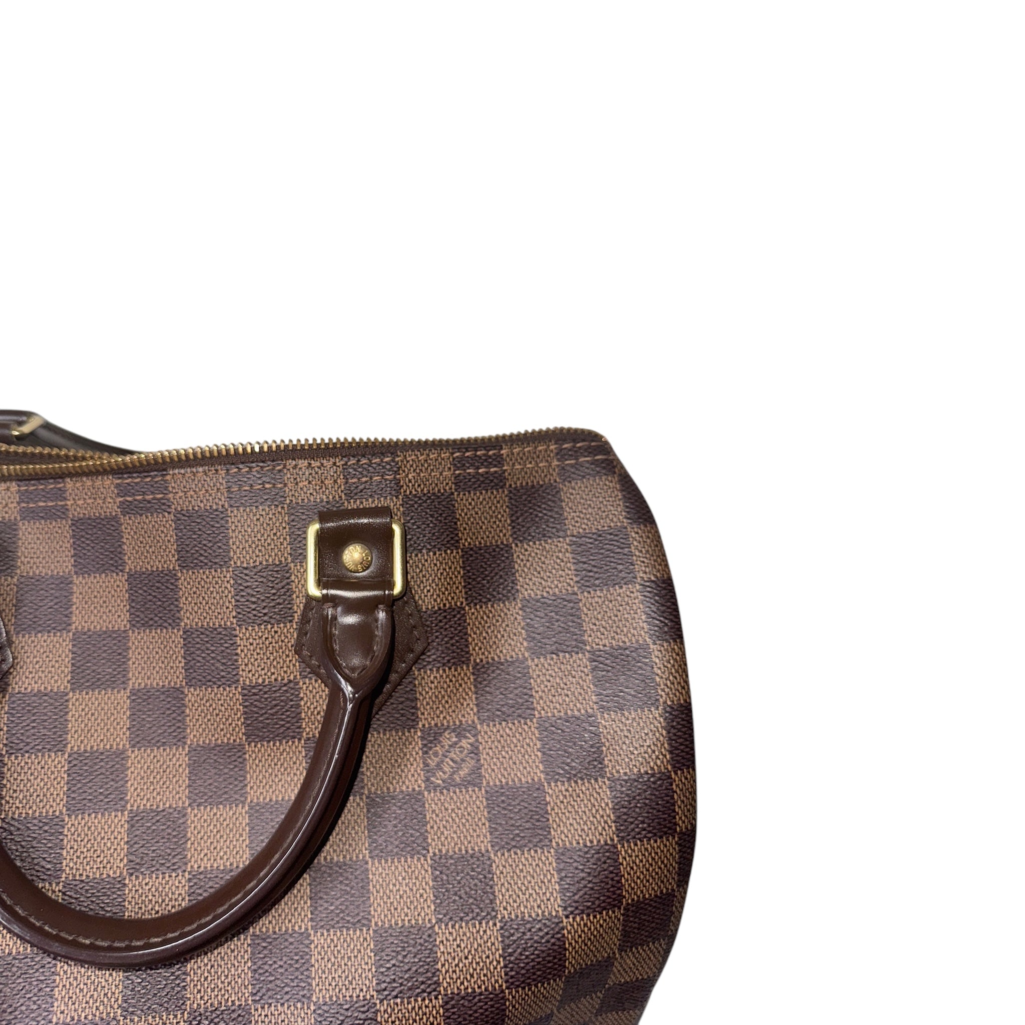 PRE-OWNED LV Damier Ebene Canvas Speedy 30 Handbag