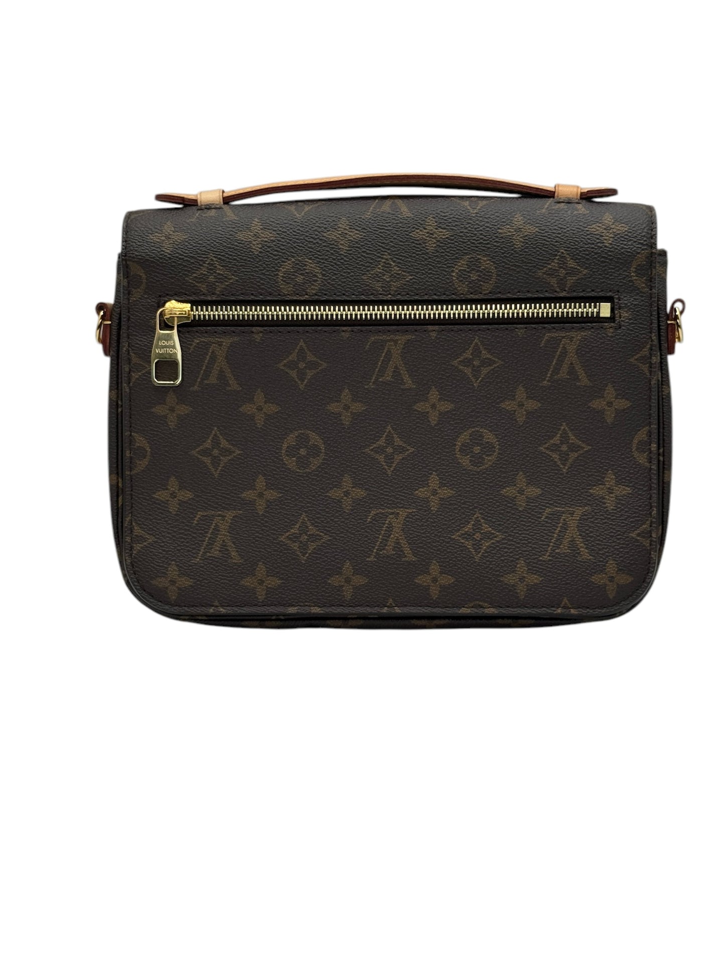 PRE-OWNED LV Monogram Canvas Pochette Metis Satchel Crossbody Bag