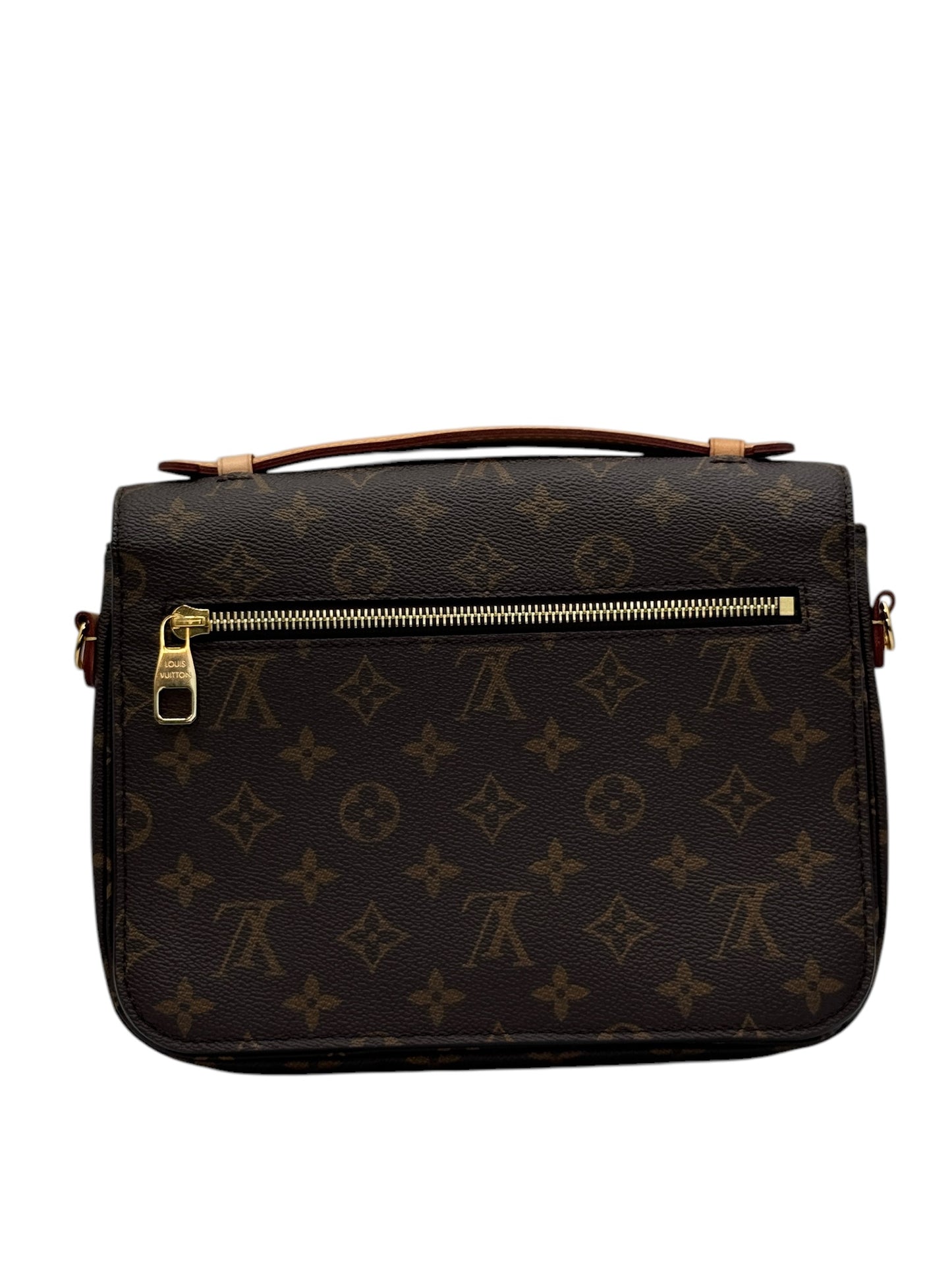 PRE-OWNED LV Monogram Canvas Pochette Metis Satchel Crossbody Bag