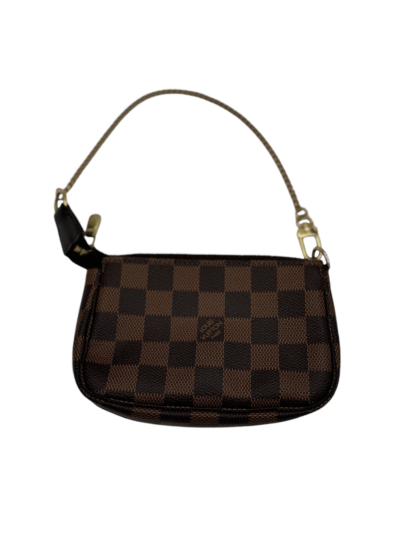 PRE-OWNED LV 2008 Damier Ebene Canvas Mini Pochette Accessoires Trunks & Bags