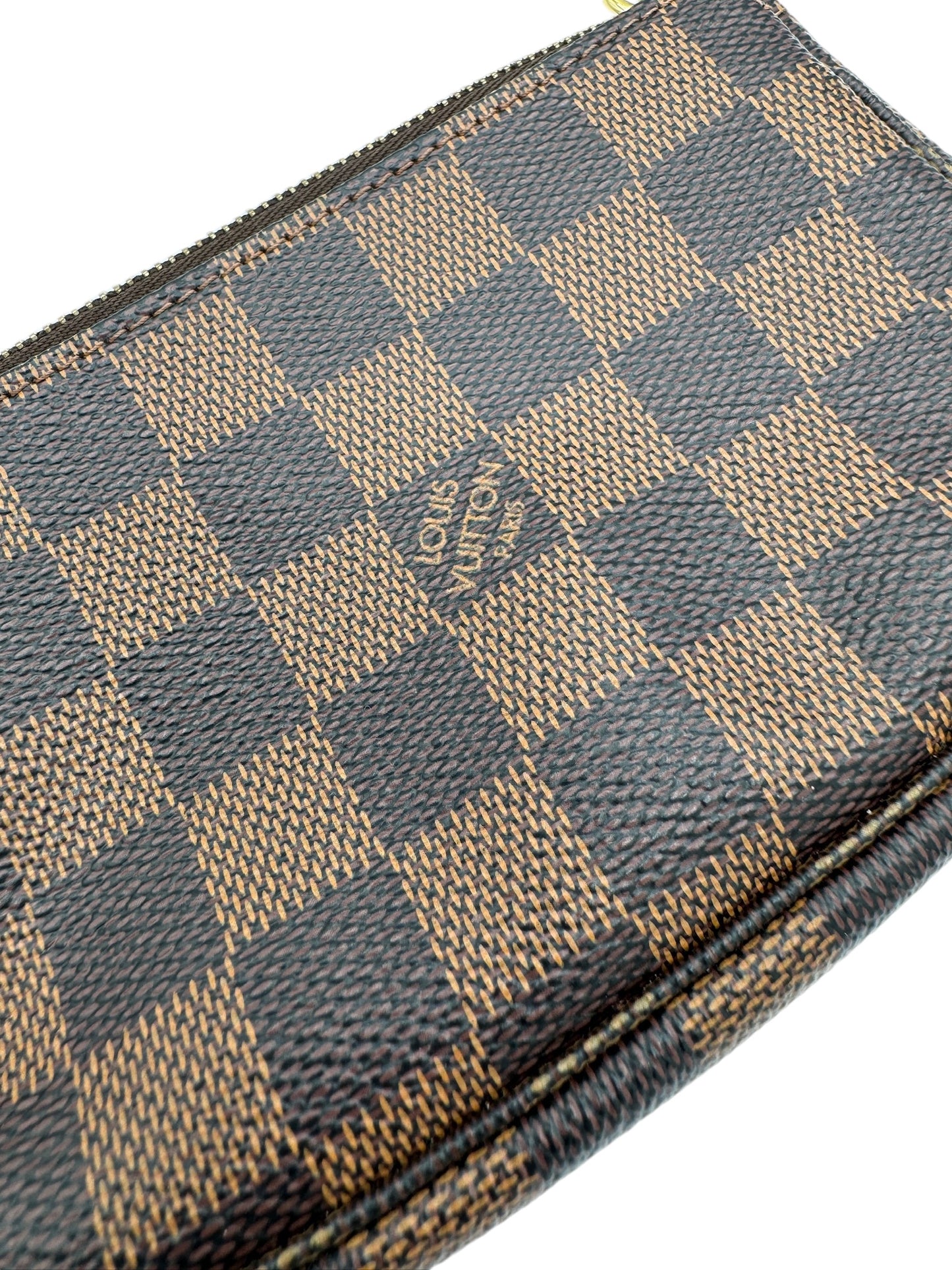 PRE-OWNED LV 2008 Damier Ebene Canvas Mini Pochette Accessoires Trunks & Bags