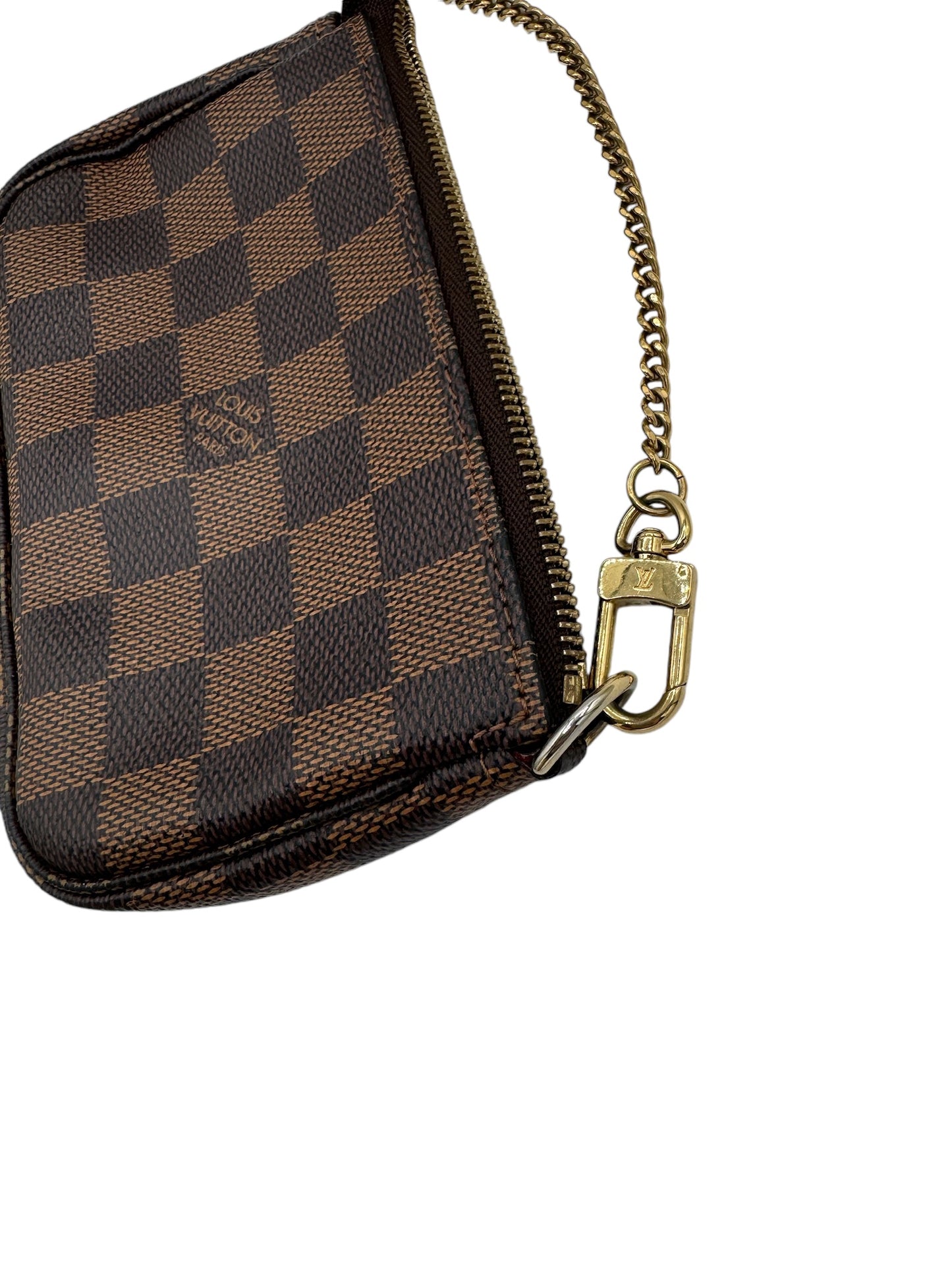 PRE-OWNED LV 2008 Damier Ebene Canvas Mini Pochette Accessoires Trunks & Bags