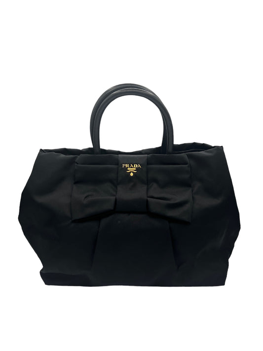 PRADA - Black Nylon Ribbon Shoulder Bag