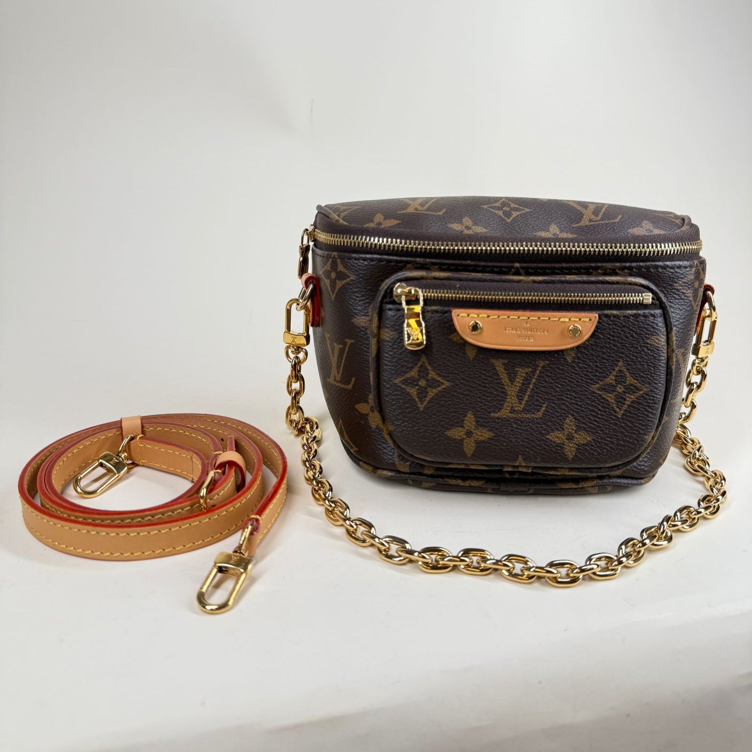 PRE-OWNED LV Monogram Mini Bumbag