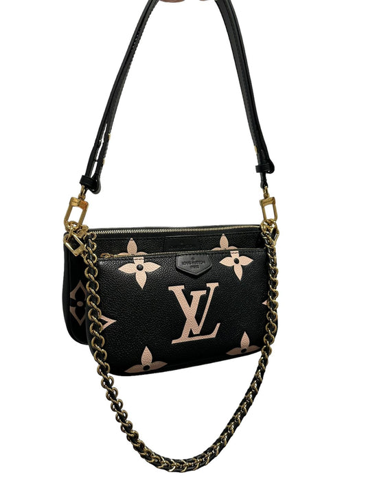 LOUIS VUITTON - Empreinte Monogram Multi Pochette Accessories Black Beige