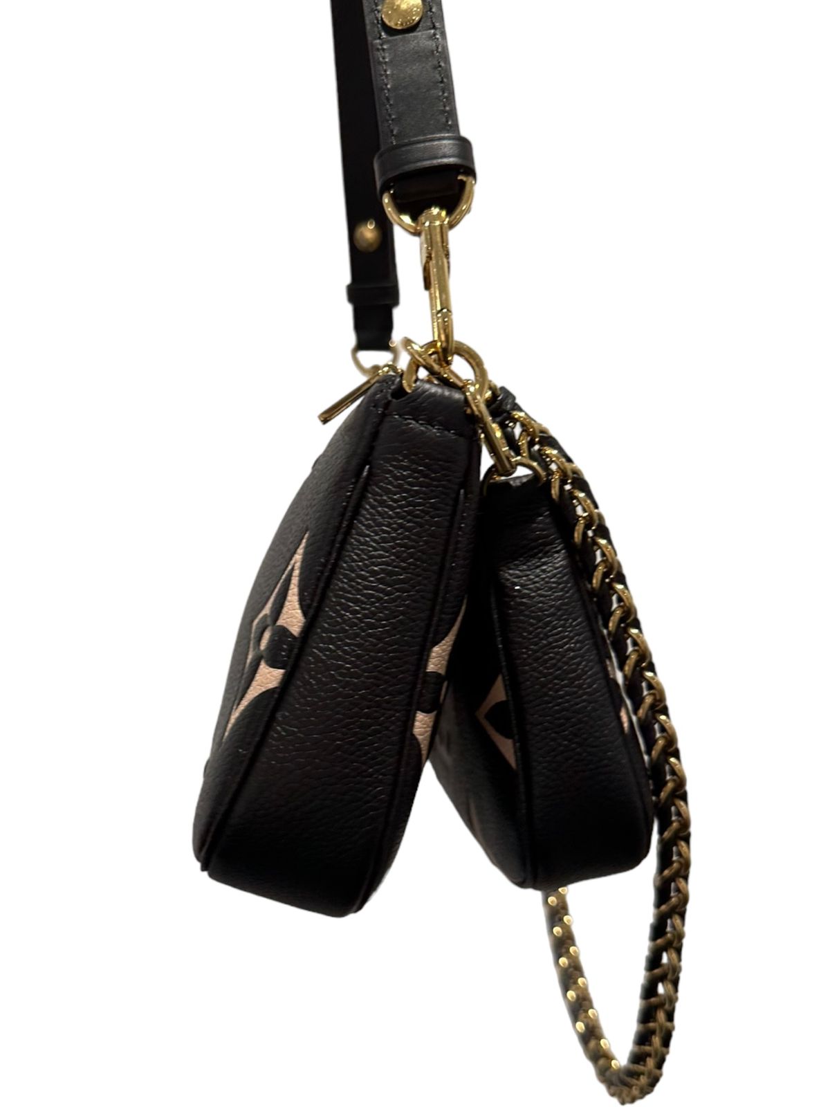 LOUIS VUITTON - Empreinte Monogram Multi Pochette Accessories Black Beige