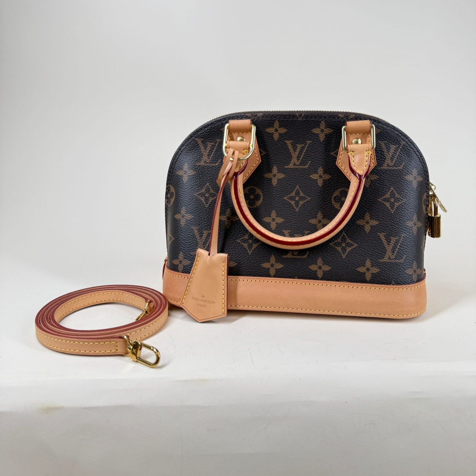 PRE-OWNED LV Alma BB Monogram Shoulder Bag