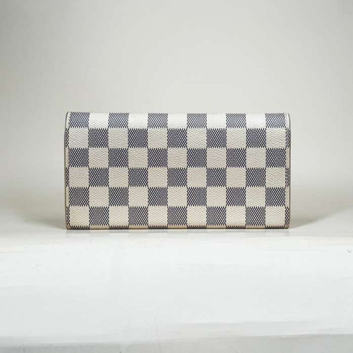 PRE-OWNED Damier Azur Emilie Wallet