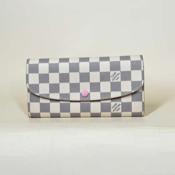 PRE-OWNED Damier Azur Emilie Wallet