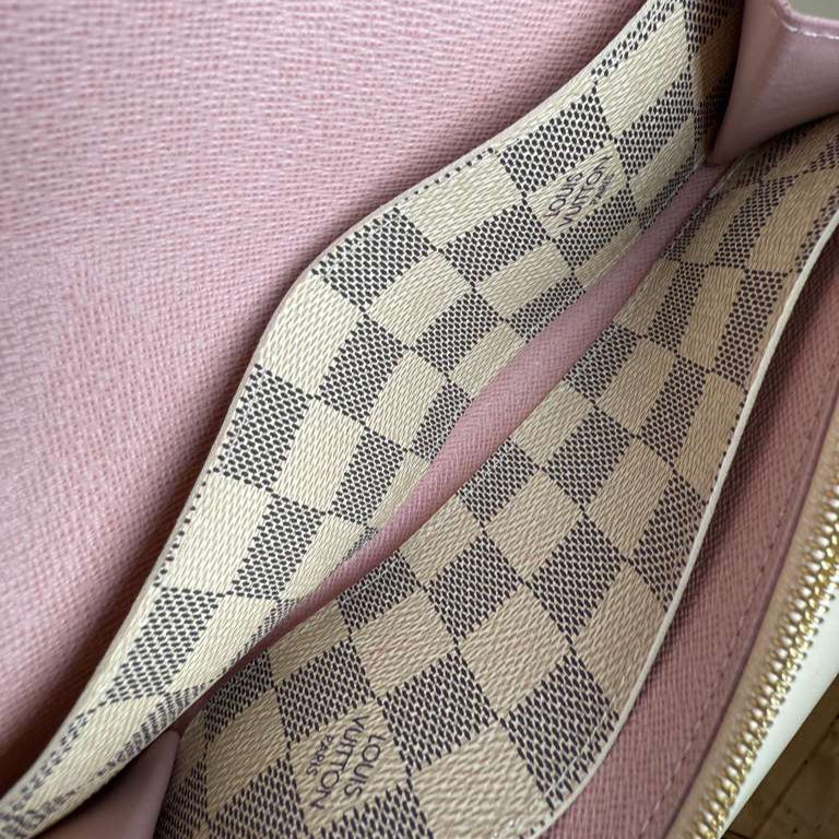 PRE-OWNED Damier Azur Emilie Wallet