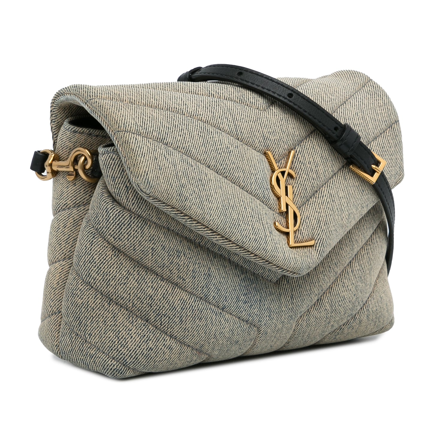 SAINT LAURENT - Denim Toy Loulou Crossbody