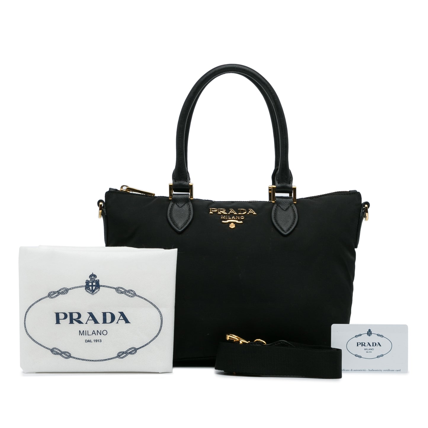 PRADA - Tessuto Satchel Crossbody Bag