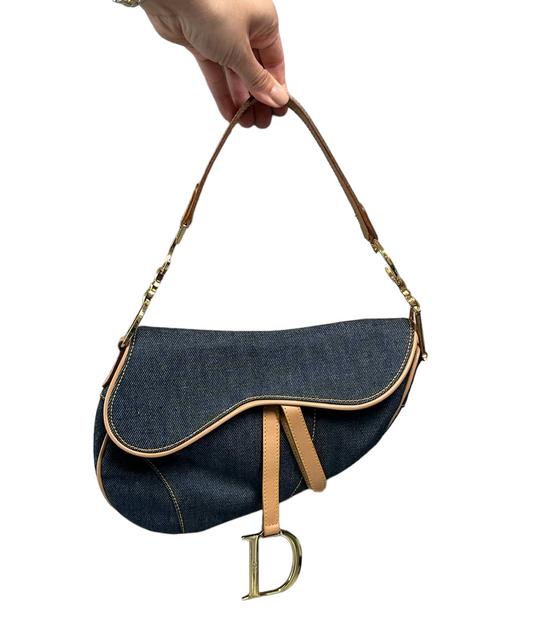 DIOR - Vintage Saddle Bag Denim