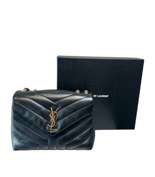 SAINT LAURENT - LouLou Shoulder Bag Chevron Leather