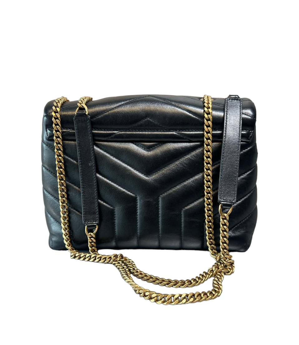 SAINT LAURENT - LouLou Shoulder Bag Chevron Leather
