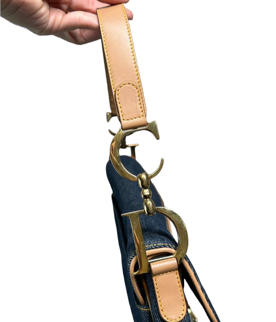 DIOR - Vintage Saddle Bag Denim