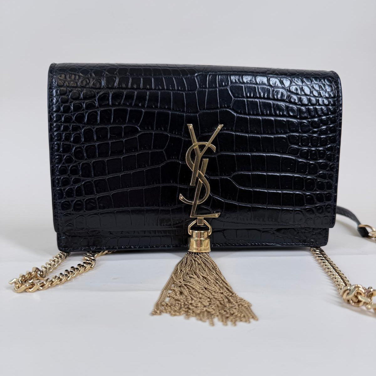 PRE-OWNED Kate Monogram Tassel Bag