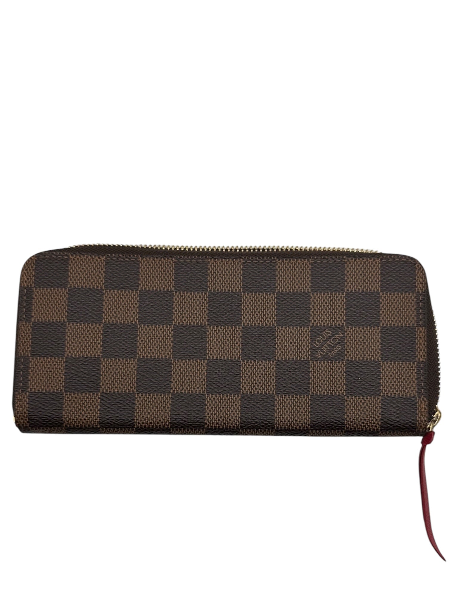 PRE-OWNED LV Clemence Damier Ebene Canvas Wallet