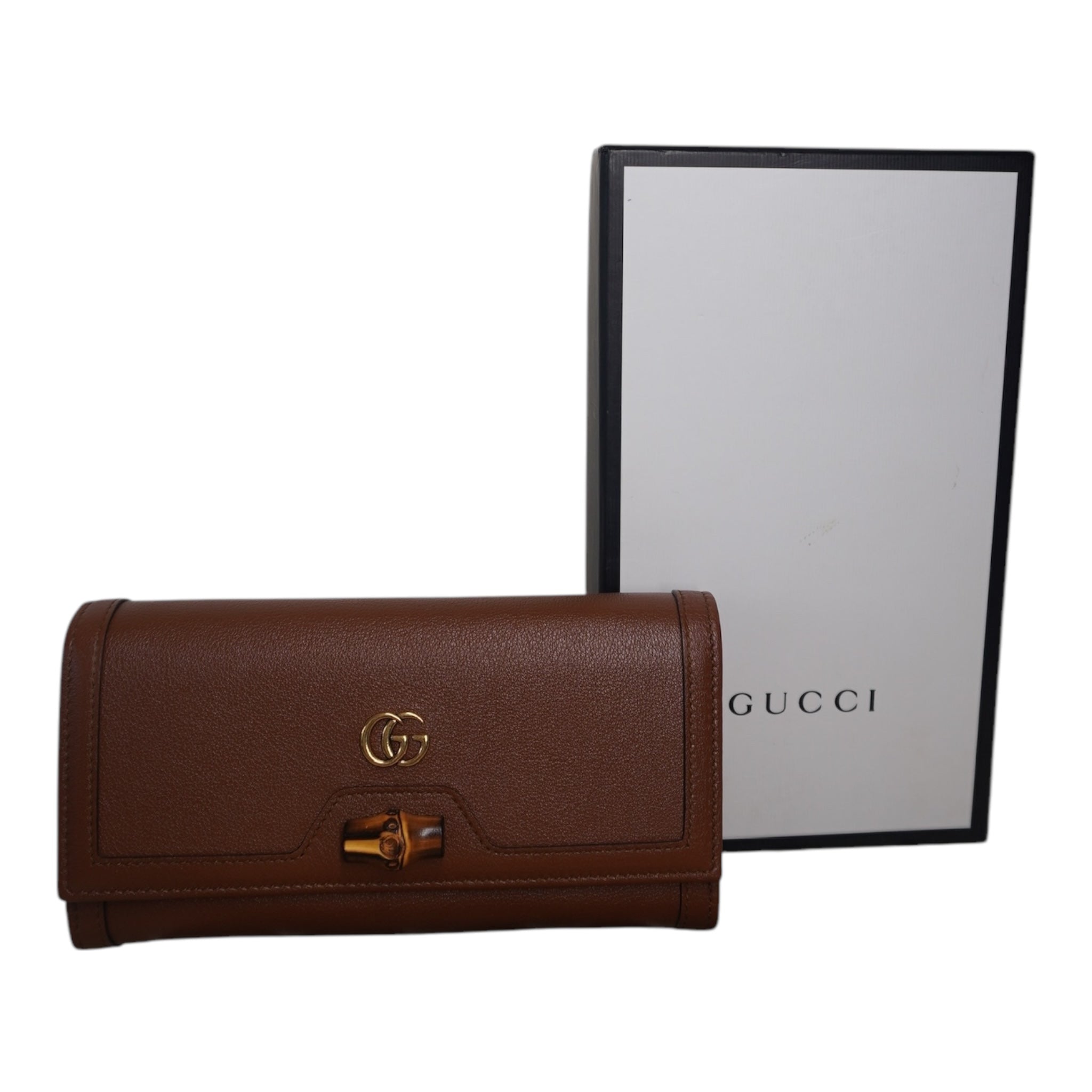 Cartera Diana de bambú GG de segunda mano con cadena