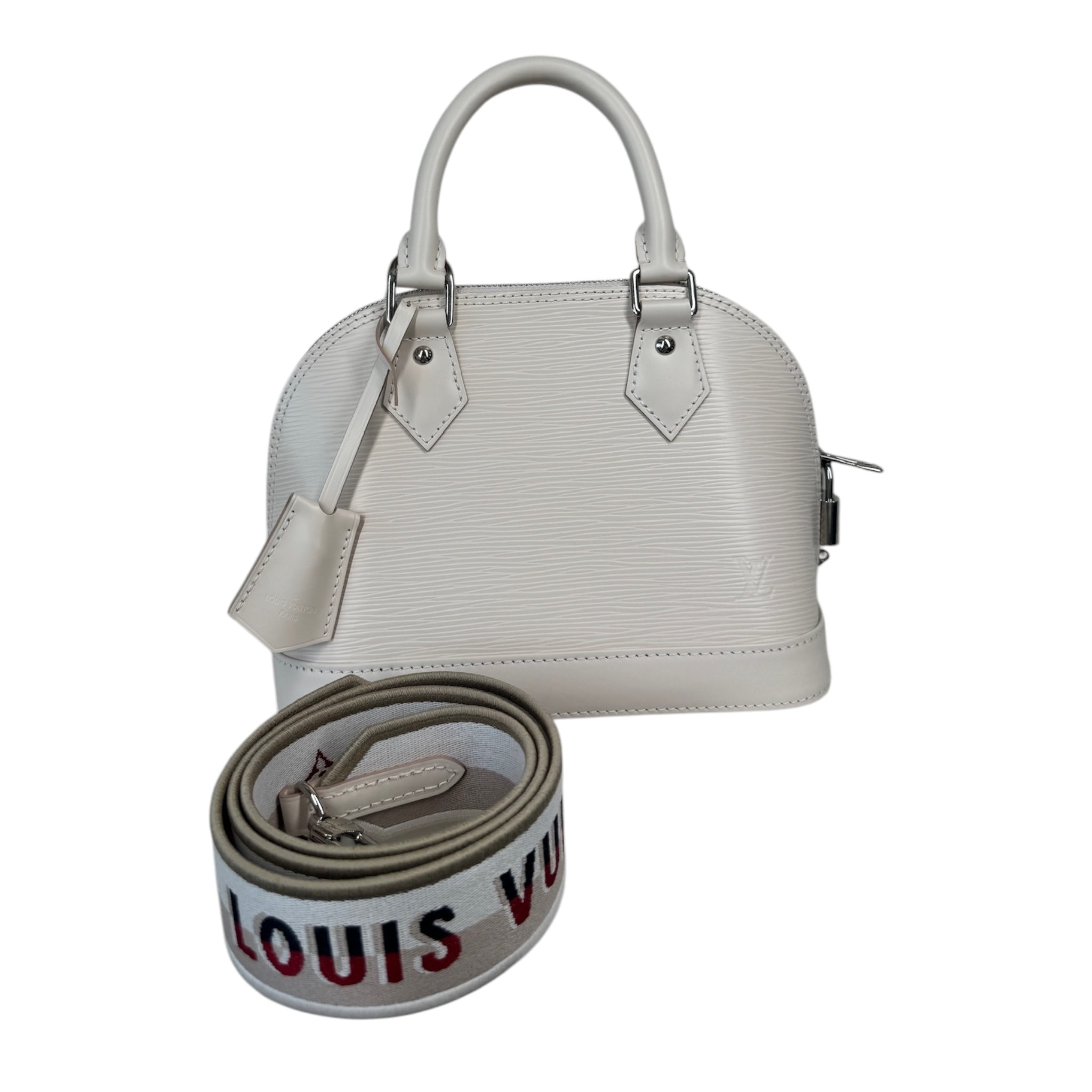 PRE-OWNED LV Cream Alma BB Epi Leather Shoulder Bag