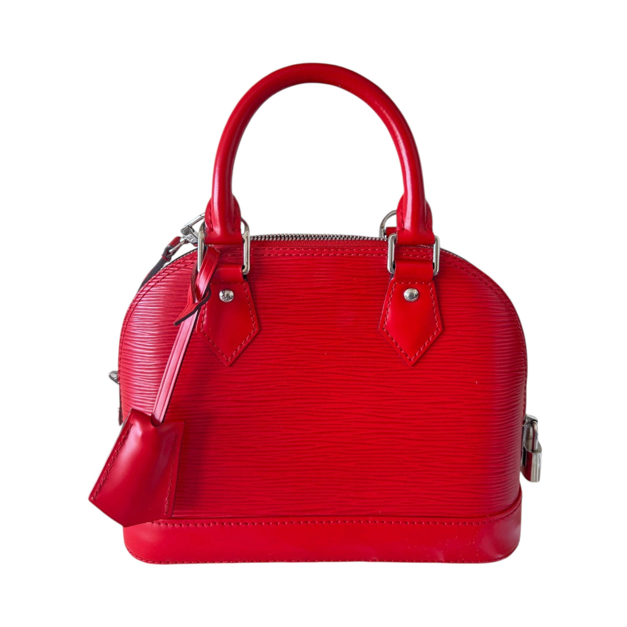 PRE-OWNED LV Red Alma Handbag Epi Leather BB Crossbody Bag